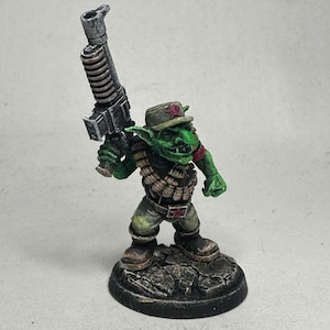 Painted miniatures/Custom Kitbash /Space Goblin Rebel/Tankie/Mr. Modulork/Killteam