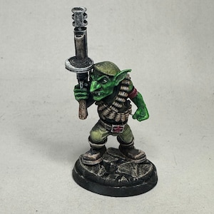 Painted miniatures/Custom Kitbash /Space Goblin Rebel/Tankie/Mr. Modulork/Killteam