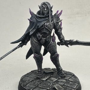 Painted miniature/Artisan Guild/Dark Elf/Assassin/Fighter/Pathfinder