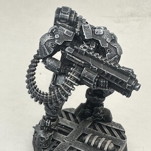 Geschilderde miniatuur / Papsikels-miniaturen / Cyberpunk / Sci-Fi / NPC /Heavy War Droid