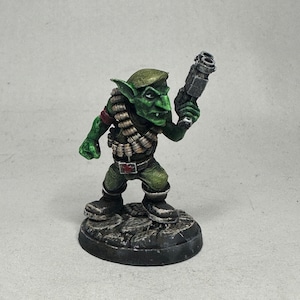 Painted miniatures/Custom Kitbash /Space Goblin Rebel/Tankie/Mr. Modulork/Killteam