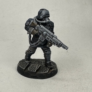 Painted Miniature, Death Corps, Space Soldier, Stationforge, Guardsman, Infantry, Killteam