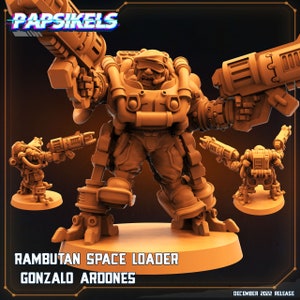 Papsikels Miniatures/Rambutan Space Loader Gonzalo Ardones/Cyberpunk/Shadowrun/