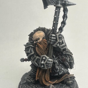 Miniatura dipinta/Nano combattente/D&D/Pathfinder/preverniciata
