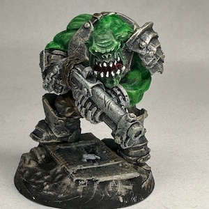 Painted miniatures/Custom Kitbash /Space Orc Samurai/ Bushi Orc/Mushashi/ Puppetswar Miniatures/Killteam