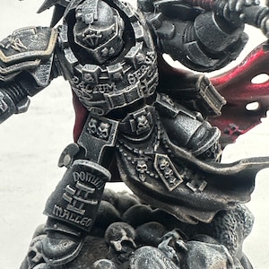 Painted miniatures/Custom Kit Bash/Space Warrior with Hammer/Grey Knight Hero/Killteam