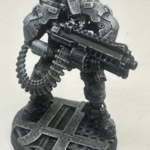 Geschilderde miniatuur / Papsikels-miniaturen / Cyberpunk / Sci-Fi / NPC /Heavy War Droid