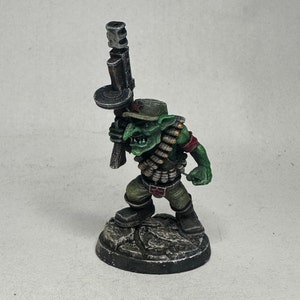 Painted miniatures/Custom Kitbash /Space Goblin Rebel/Tankie/Mr. Modulork/Killteam