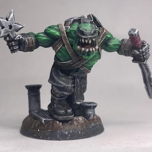 Painted miniatures/Custom Kitbash /Space Orc Ninja/ Bushi Orc/ Puppetswar Miniatures/Killteam