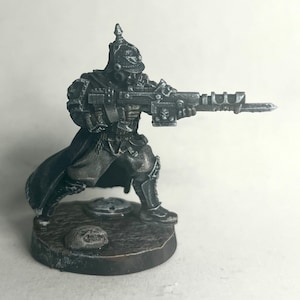 Painted Miniature, Death Corps, Space Soldier, GHAMAK Miniatures, Guardsman, Elite Trooper