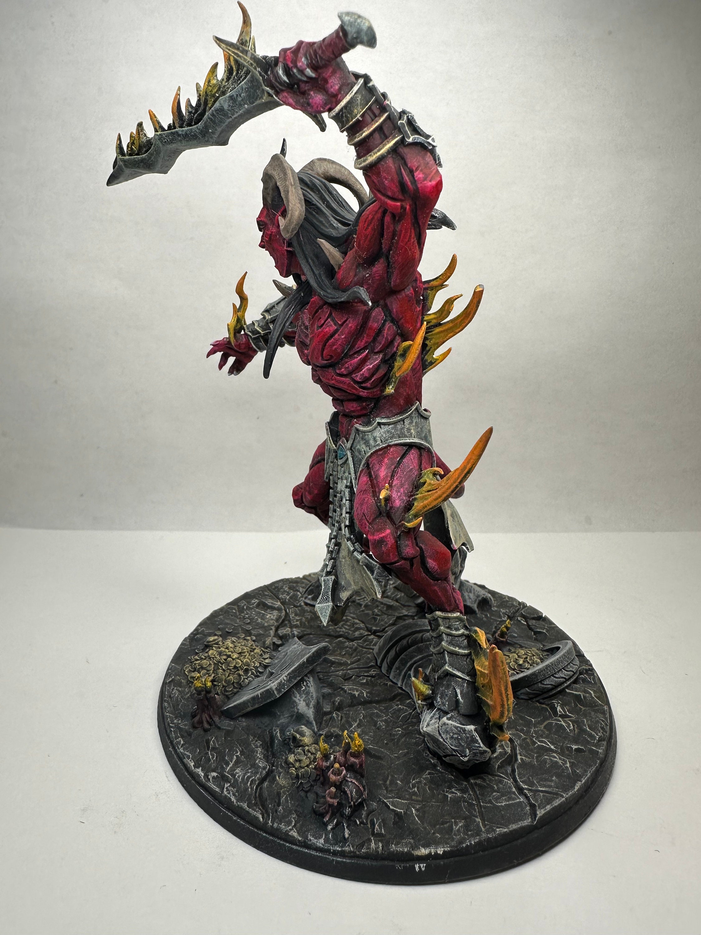 Orc Demon Lord – Miniatura D&D – Epic Miniatures – Resina 28mm – Dipinta A Mano - 3