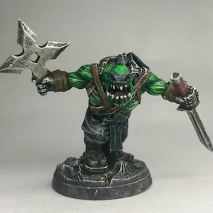 Painted miniatures/Custom Kitbash /Space Orc Ninja/ Bushi Orc/ Puppetswar Miniatures/Killteam