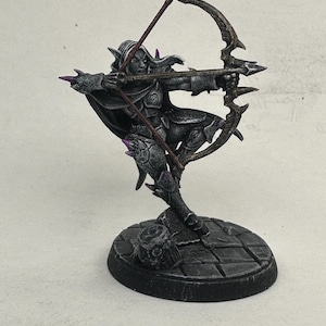 Painted miniature/Artisan Guild/Dark Elf/Assassin/Fighter/Pathfinder