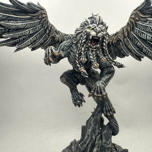 Painted miniature/Fantasy Monster/Winged Lion/Artisan Guild/D&D/Pathfinder/Warhammer