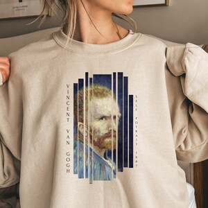Van Gogh Sweatshirt, Van Gogh Art Painting, Art T-Shirt, Fine Art, Art Lover Gift, Van Gogh Self Portrait
