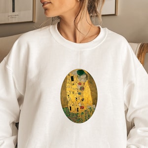 Gustav Klimt Sweatshirt, The Kiss Sweatshirt, Wifey Sweatshirt, Artistic Sweatshirt