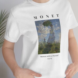 Claude Monet Tshirt, T-shirt Monet, Vêtements Esthétiques