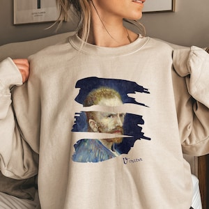 Van Gogh Sweatshirt, Van Gogh Art Painting, Art T-Shirt, Fine Art, Art Lover Gift, Van Gogh Self Portrait