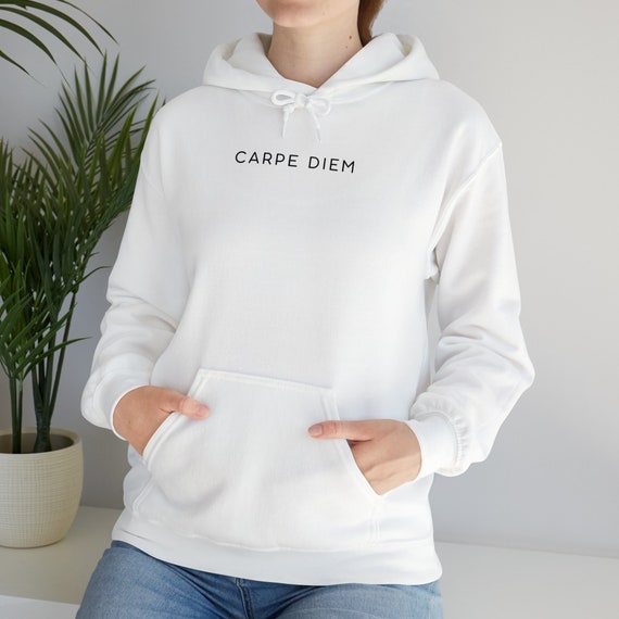 Carpe Diem Hoodie, Simplistic Sweater, Motivating Sweatshirt