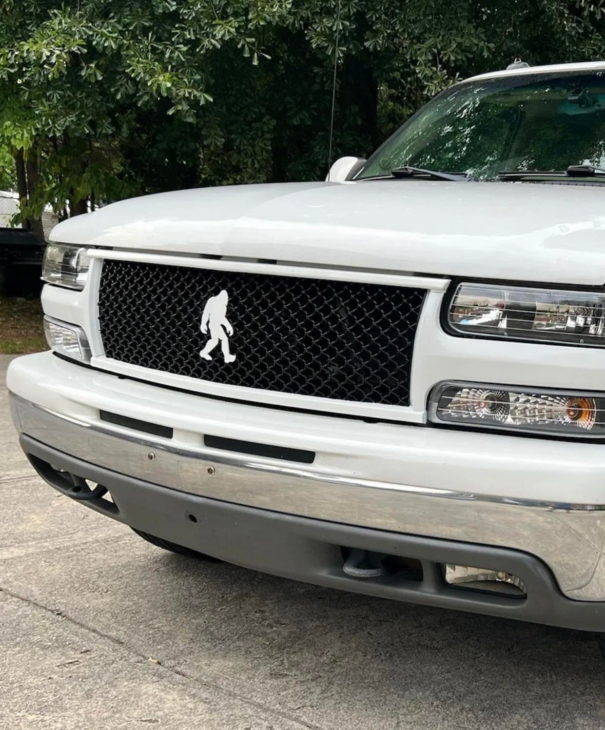 Bigfoot Sasquatch 6" Steel Grille Emblem Badge