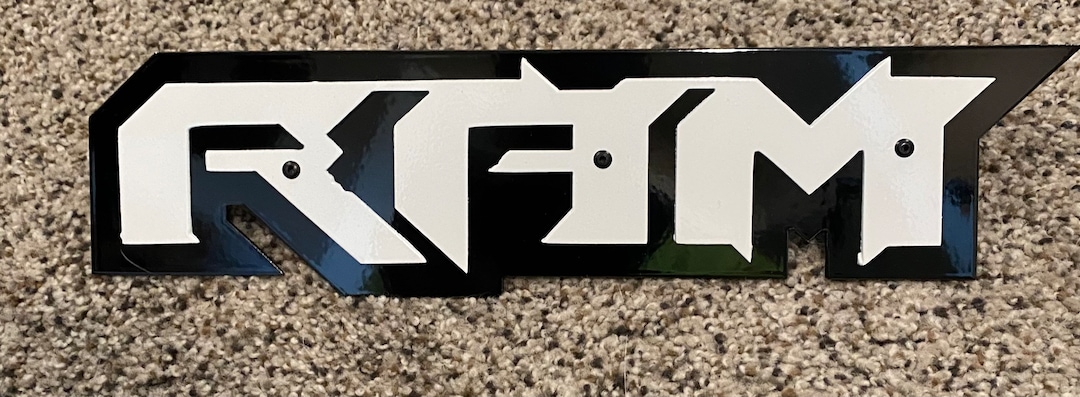 Custom Ram Grille Emblem Steel 10