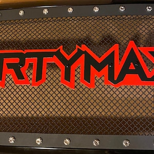 Dirty Max grille Emblem Steel Powder coated Multiple color options