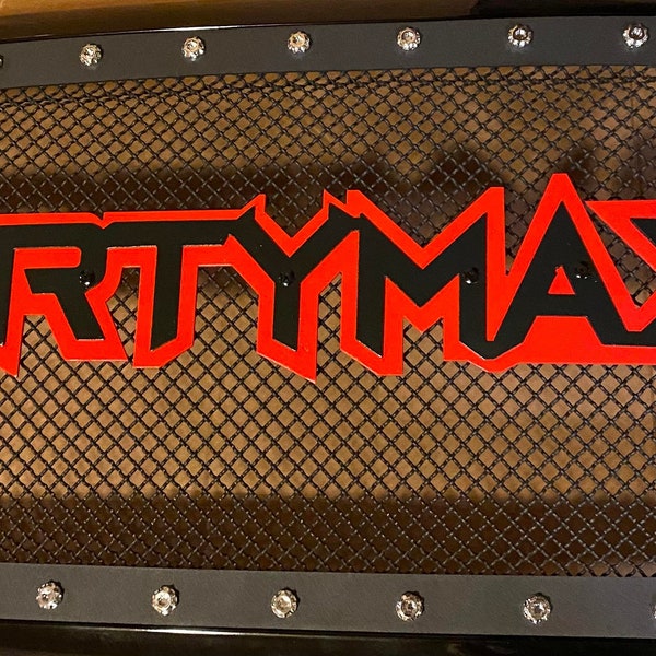 Dirty Max grille Emblem Steel Powder coated Multiple color options