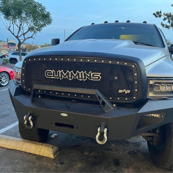 Cummins Steel Grille Emblem 22"