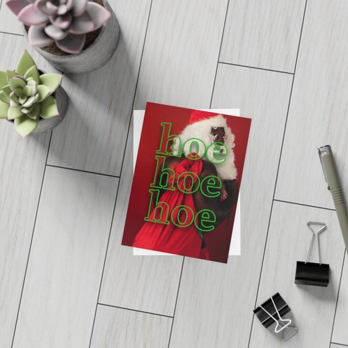 Christmas card. HOE HOE HOE. Holiday card set. shops Ho ho ho. Greeting card set. Gift cards. Christmas card set. Santa Cards (10, 30, 50 Pcs)