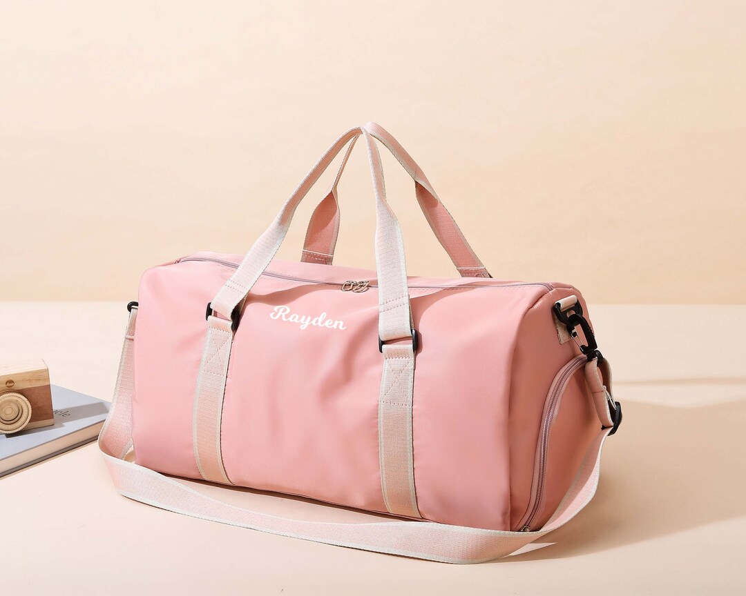 Personalized Duffle Bag for Women, Embroidered Travel Bag, Custom