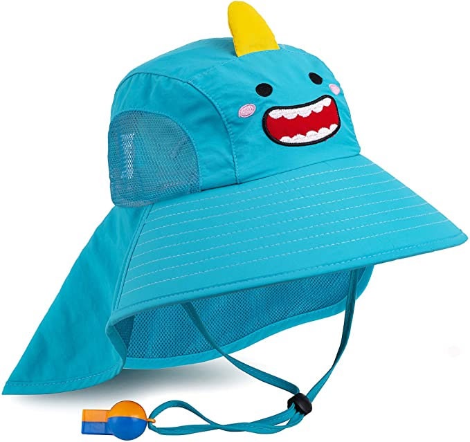 Fantasy Big White Shark Megalodon Ocean Baseball Cap Colorful Hat Adjustable Baseball Cap Boys Girls
