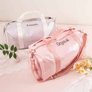 Personalized Duffle Bag: Embroidered Polyester Travel Bag