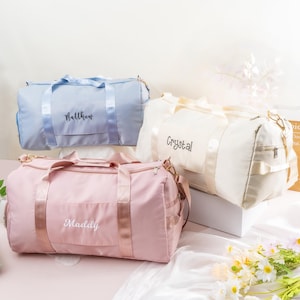Personalized Duffle Bag, Monogrammed Weekender Bag, Overnight Bag, Weekend Travel Bag, Christmas Gift Bag, Dance Bag, Bridal Shower Gift