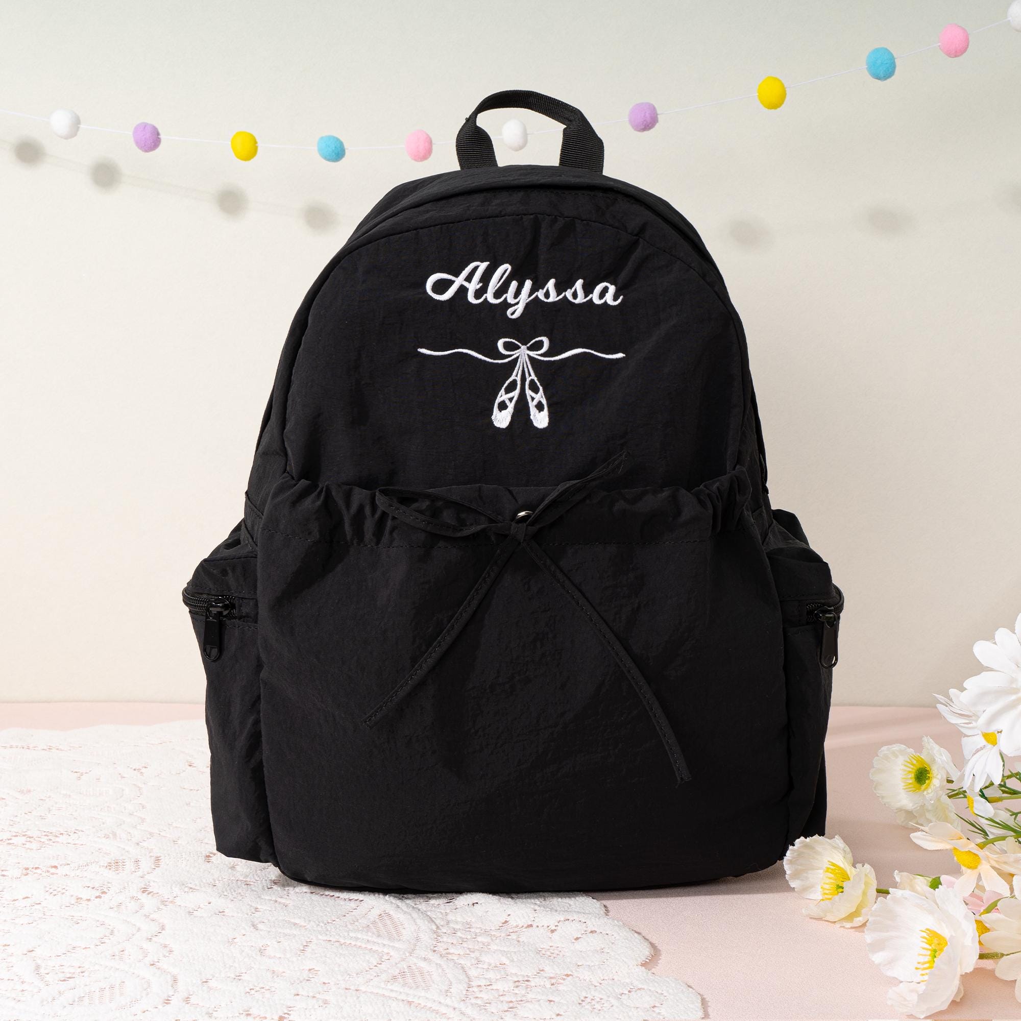 OREZI White Swans & Pink Feathers Kids Backpack - Toddler School Bag, Lightweight, 10x6x12 Inches - View #11
