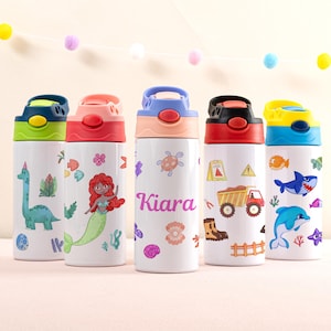 Personalized Kids Insulated Cup: 12 oz Stainless Steel Thermos