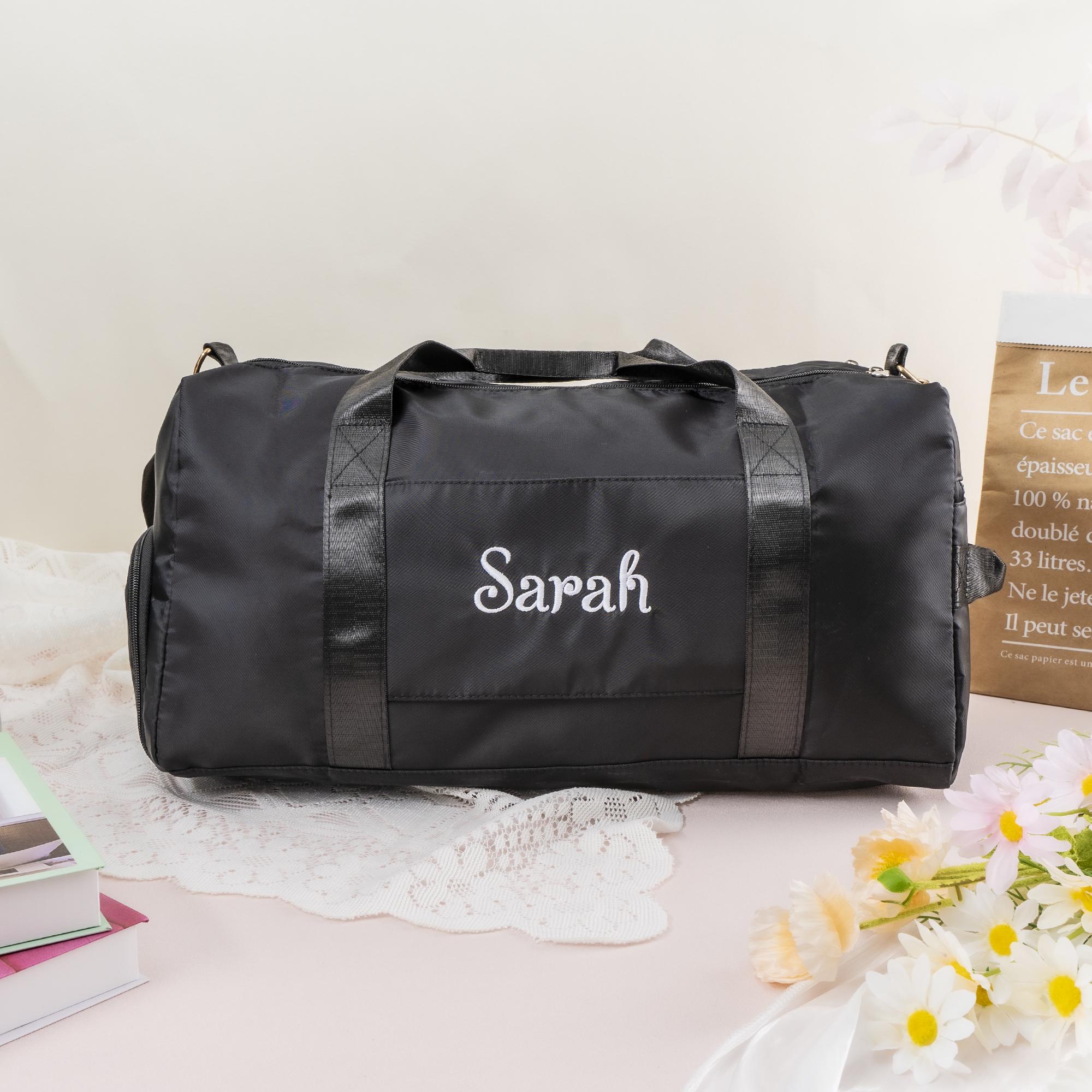 Personalized Duffel Bag - Custom Sport Gym Bag With Name, Waterproof With Dry/Wet Separation