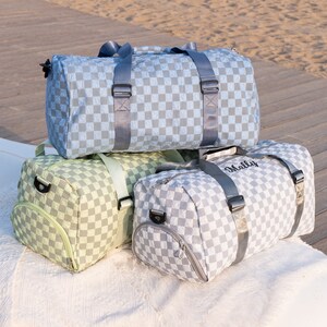 Rowan checkered outlet weekender bag