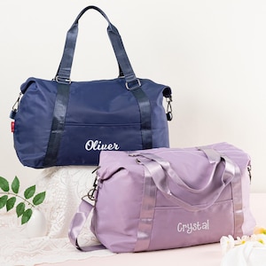 Personalized Duffle Bag, Weekender Bags with Name, GYM Travel Bag, Embroidered Duffle Bag, Mother&#39;s Day Gift for Women, Bridesmaid Gifts