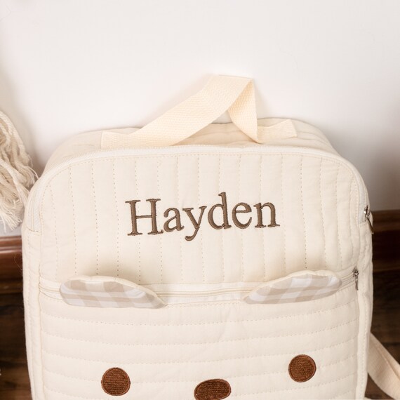 Cute monogram clearance backpacks