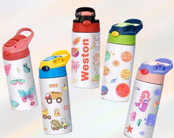 Kids Water Bottle, Custom Thermos with Name, Personalized Toddler Tumbler, Stainless Steel Cup for Boy, Girls, Child, Kids