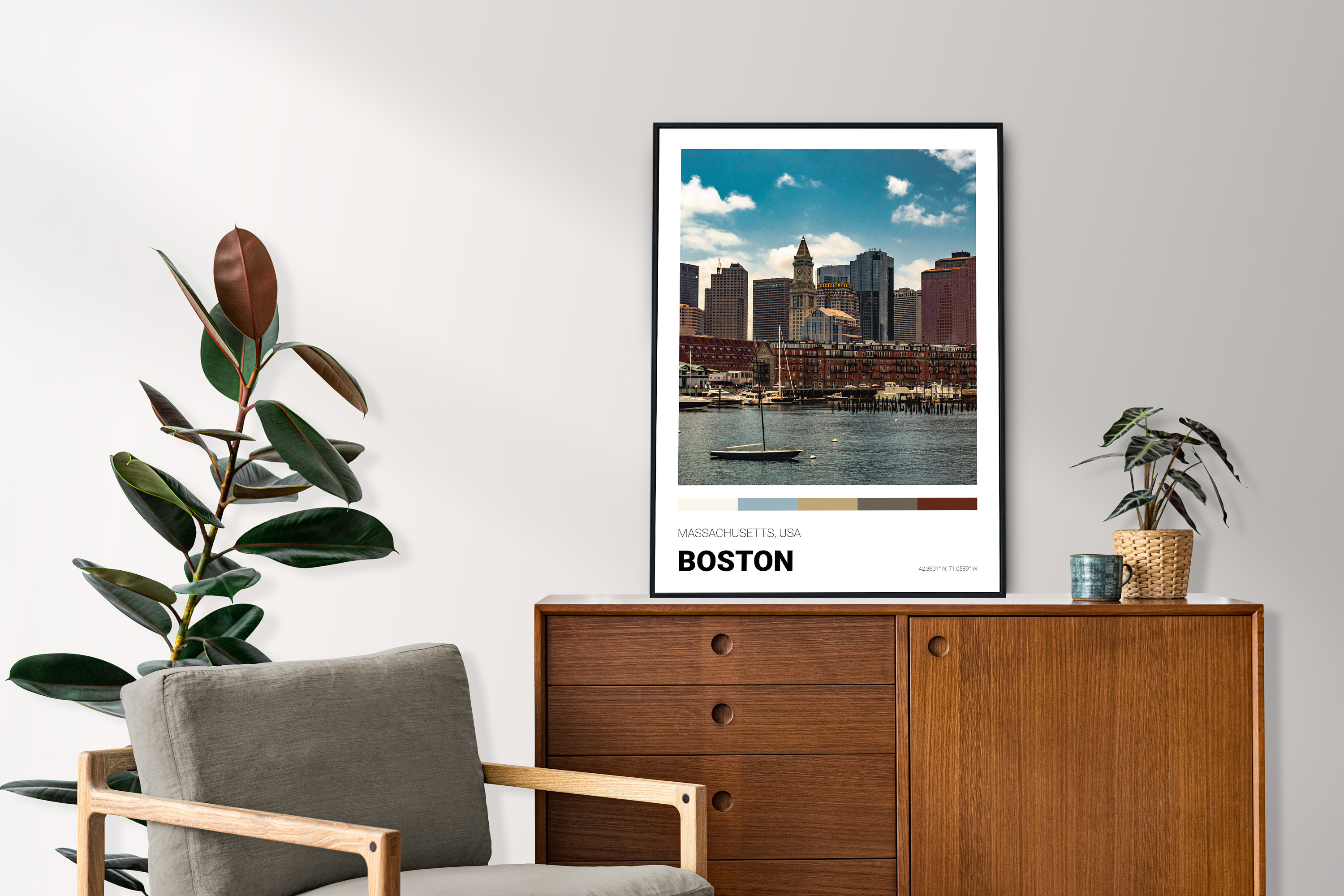 Boston Print Massachusetts Poster Boston Common Freedom Etsy