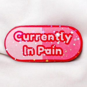 Actualmente en Imán de Dolor / Spoonie, Imán de Spoonie, Enfermedad Crónica, Imán de Novedad, Imanes Millennial, Regalo de Spoonie, Imanes de Cáncer