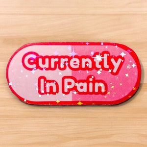 Actualmente en Pegatinas de Dolor / Spoonie, Pegatinas de Spoonie, Pegatinas de Enfermedades Crónicas, Discapacidad Oculta, Pegatinas de Enfermedades Invisibles, Dolor Crónico