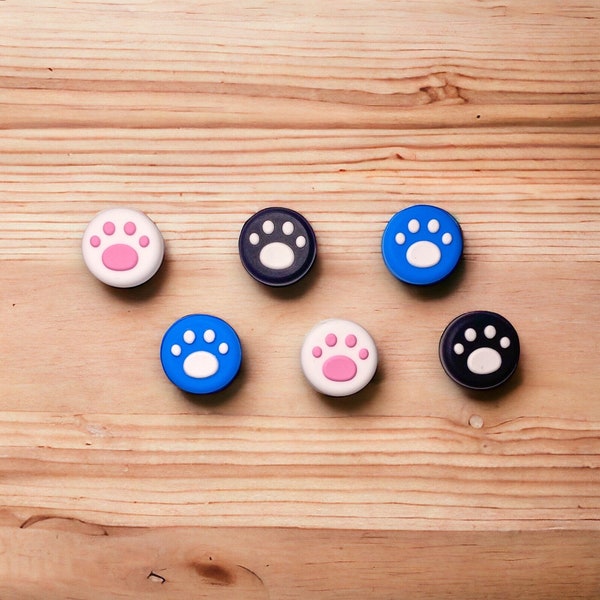 Cute Paw Print Thumb Grips | Controller Thumb Grips, Thumb Grip Caps, Switch, Joystick Caps, Joystick Grips, Switch Caps, Switch Accessories