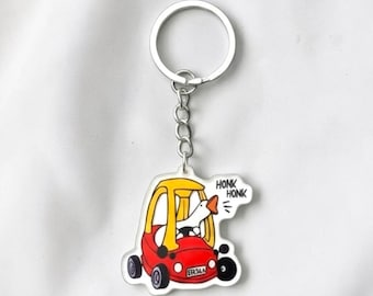 Silly Goose in Car Keychain | Goose Keychain, Goose Gifts, Animal Keychains, Meme Keychains, Goose Meme, Funny keychains, Novelty