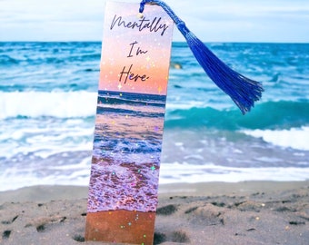 Pretty Beach Bookmarks |Cute Bookmarks, Ocean Bookmarks, Beach Lover, Beach Art, Bookmarks for Girls, Gifts for Readers, Gifts for Her