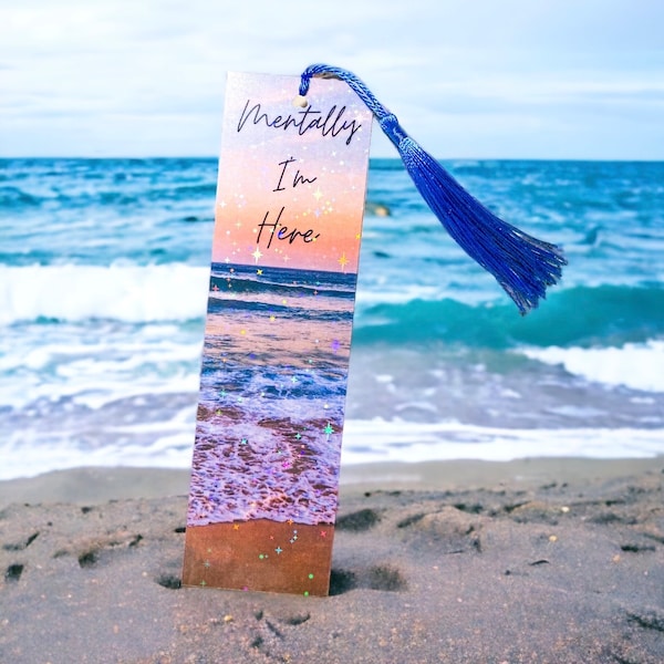 Mooie strandbladwijzers | Leuke bladwijzers, oceaanbladwijzers, strandliefhebber, strandkunst, bladwijzers voor meisjes, cadeaus voor lezers, cadeaus voor haar
