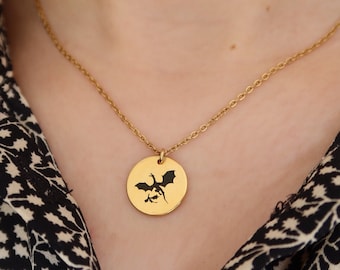 Fourth wing necklace | Rebbeca Yarros | Basgiath | Xaden | Violet | gift for booklovers