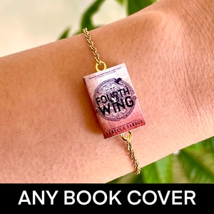 Custom mini book bracelet - Personalized gift for book lovers