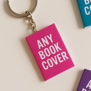 Custom Mini Book Keychain: Personalized Book Lover Gift